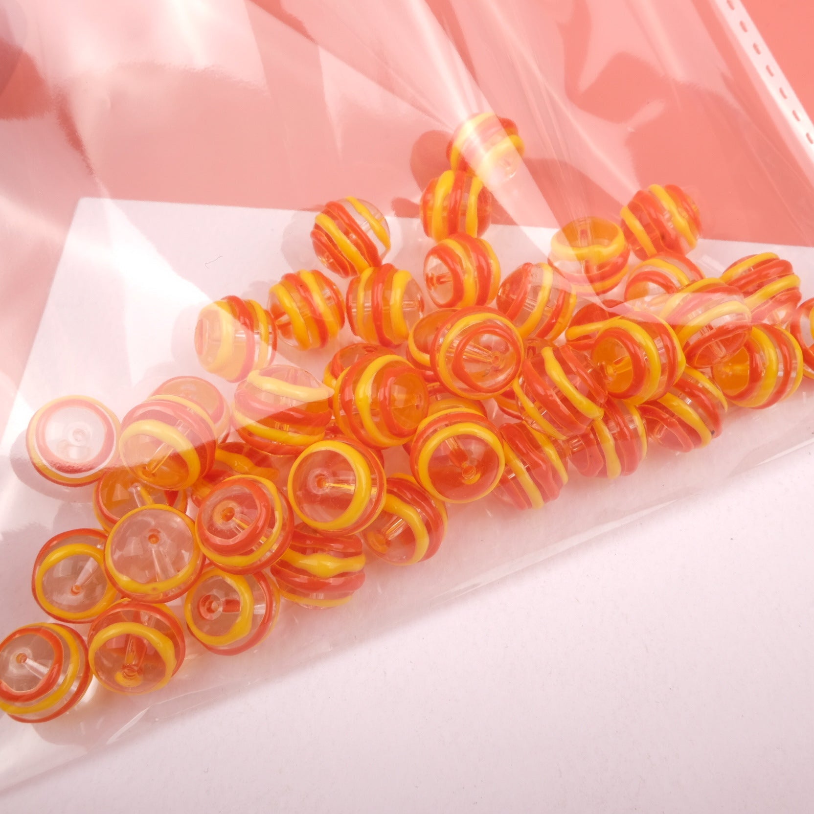 Cuentas de accesorios de joyería DIY de vidrio de dibujos animados de 12MM al por mayor