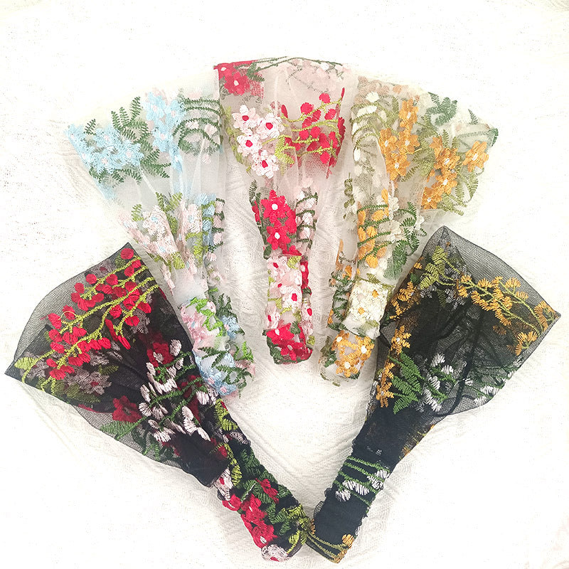 Wholesale Embroidered Bandana Fabric Headband
