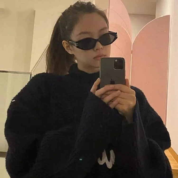 Wholesale PC Cat Eye Square Frame Sunglasses