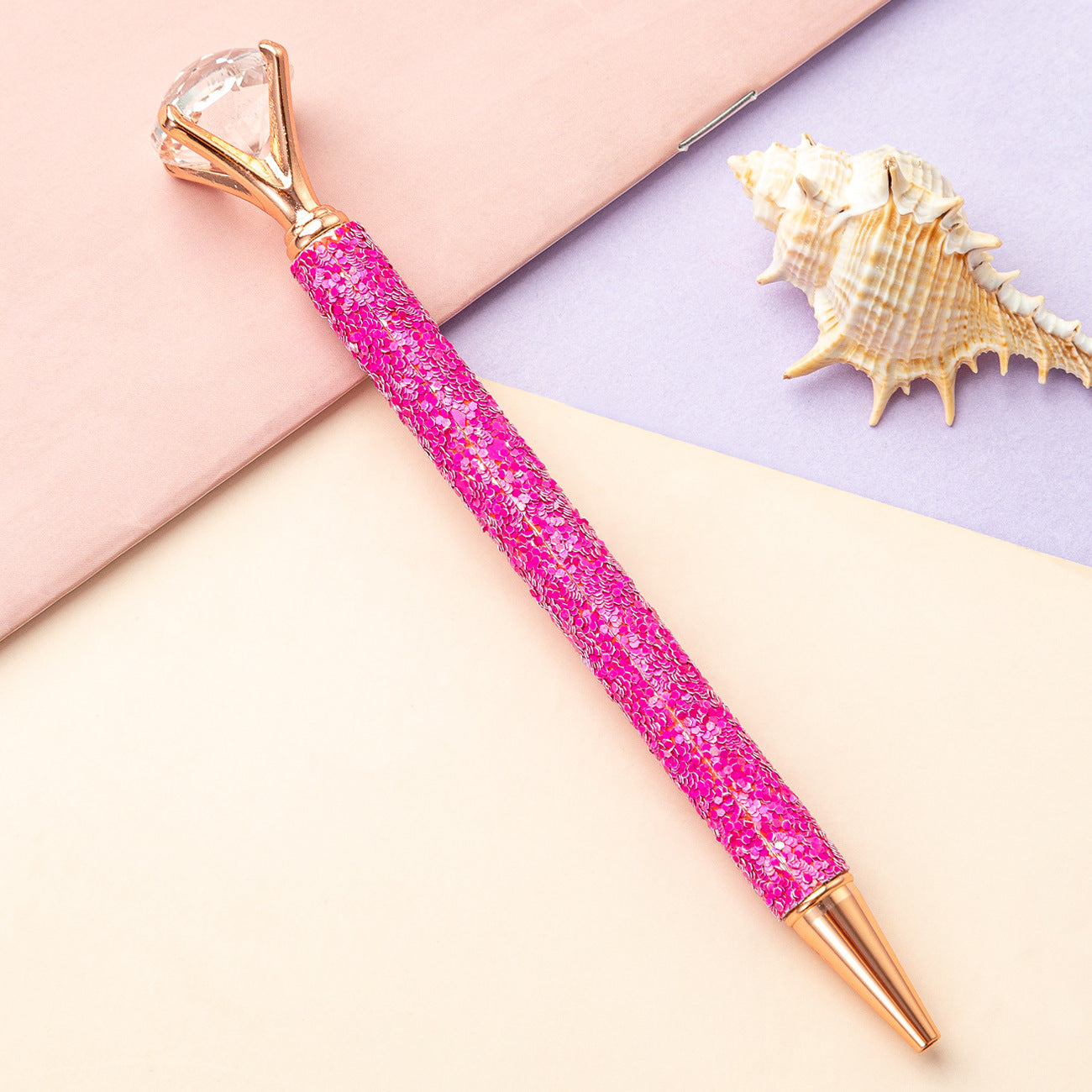 Wholesale Metal Multicolor Sequin Ballpoint Pen