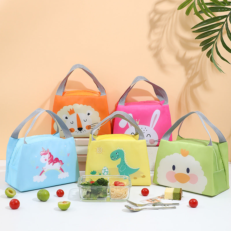 Wholesale Oxford Cloth Aluminum Film Kids Lunch Bento Bag