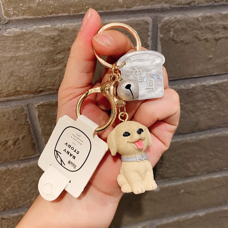 Llavero creativo colgante de perro de silicona al por mayor