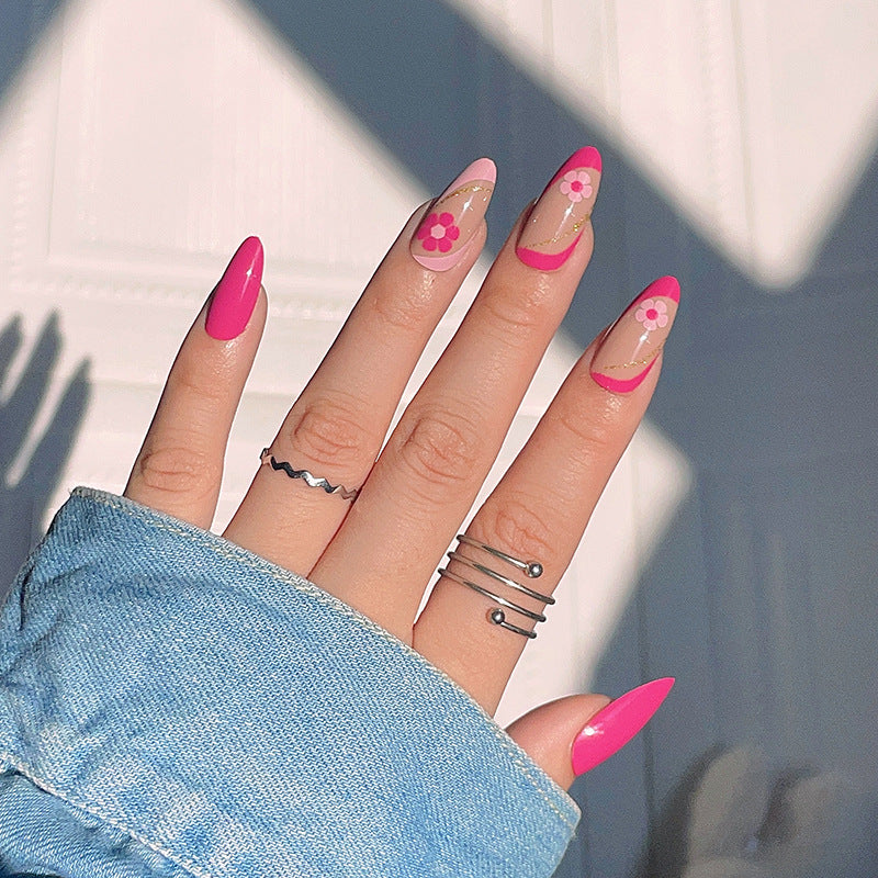 Wholesale Plastic Rose Flower Wear Nail Art