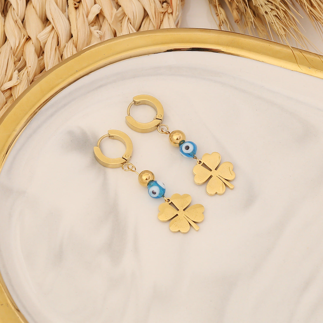 Wholesale Jewelry Stainless Steel Eye Earrings