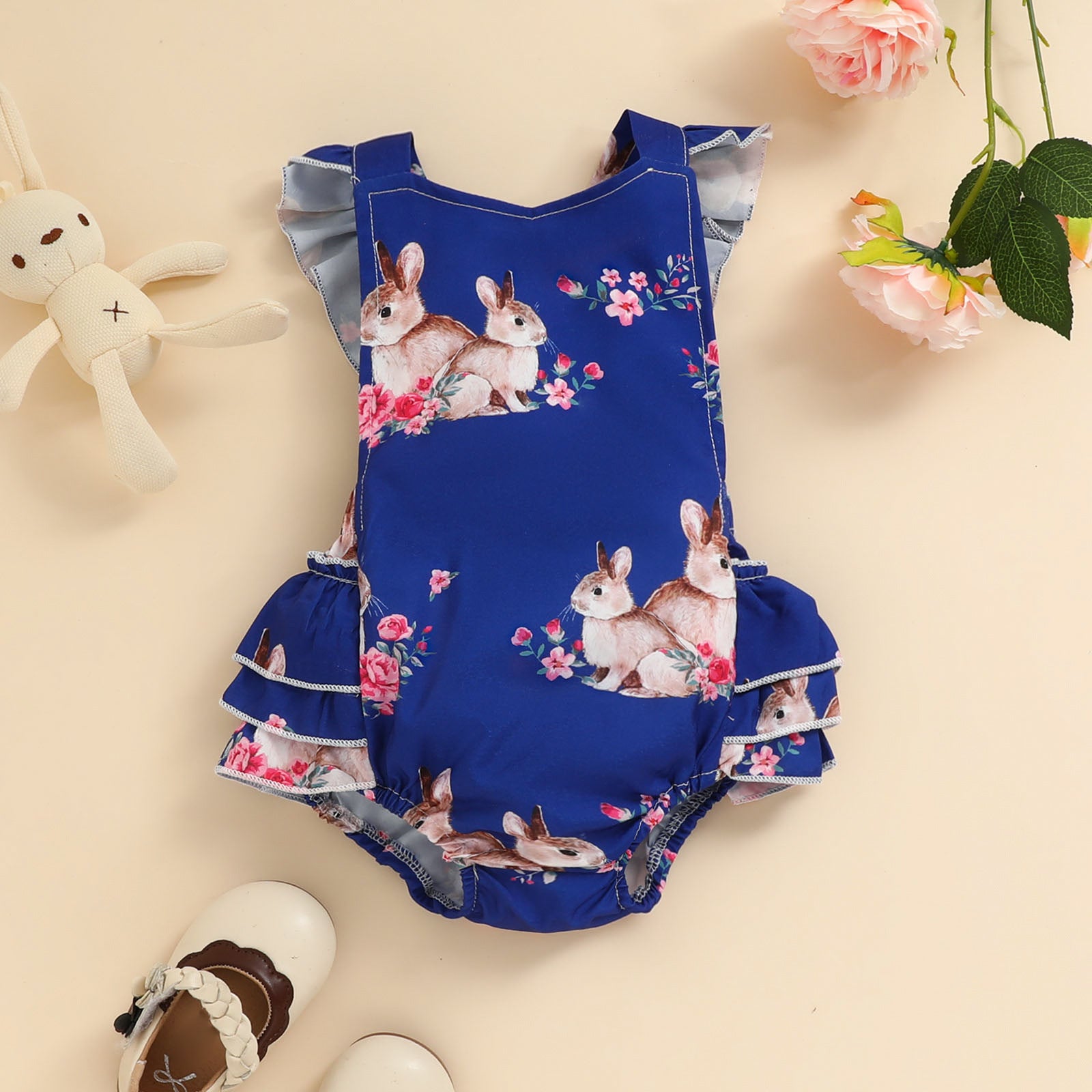 Wholesale Easter Children Clothes Woven Baby Clothes