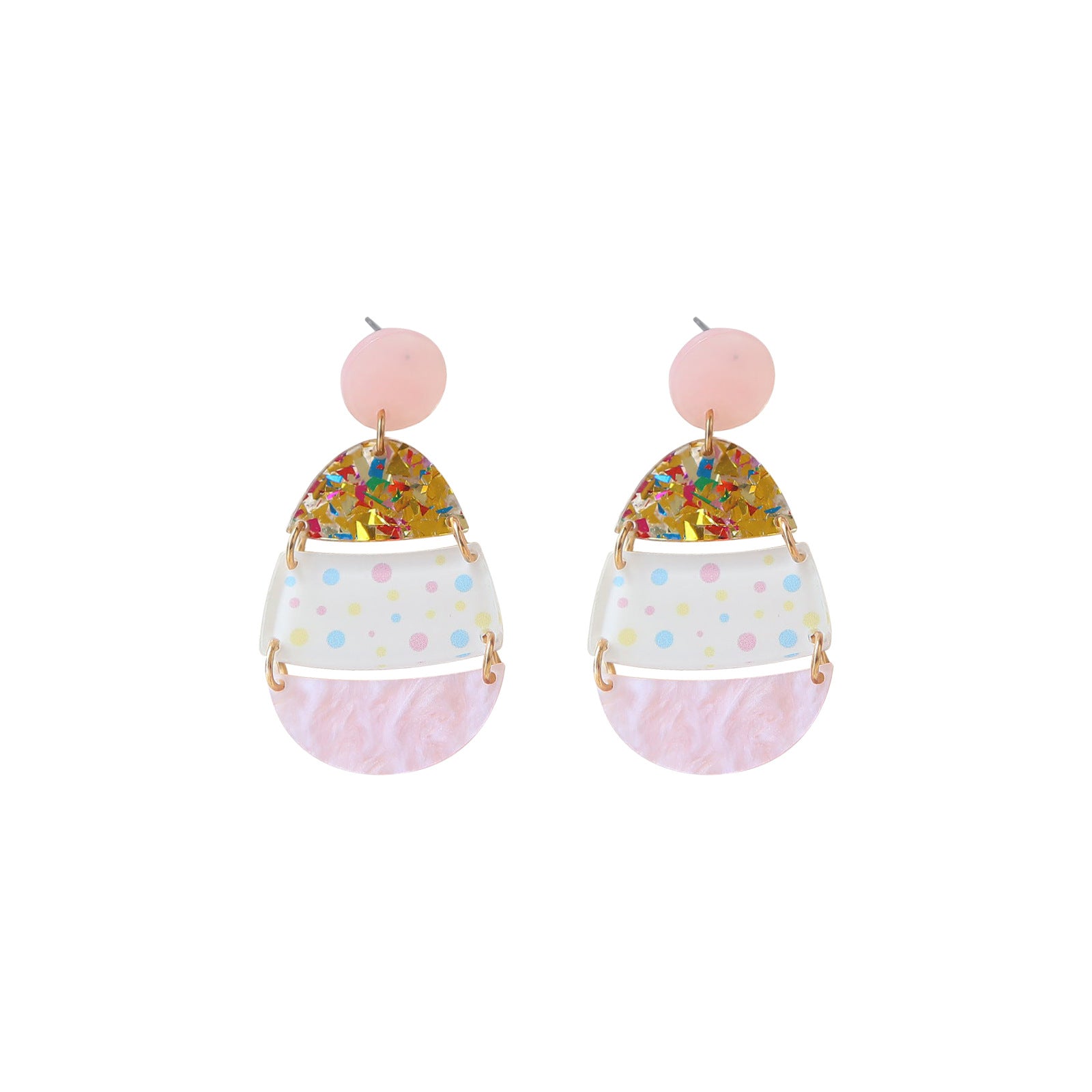 Wholesale Easter Acrylic Egg Earrings