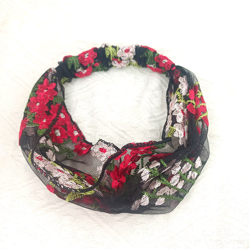 Wholesale Embroidered Bandana Fabric Headband