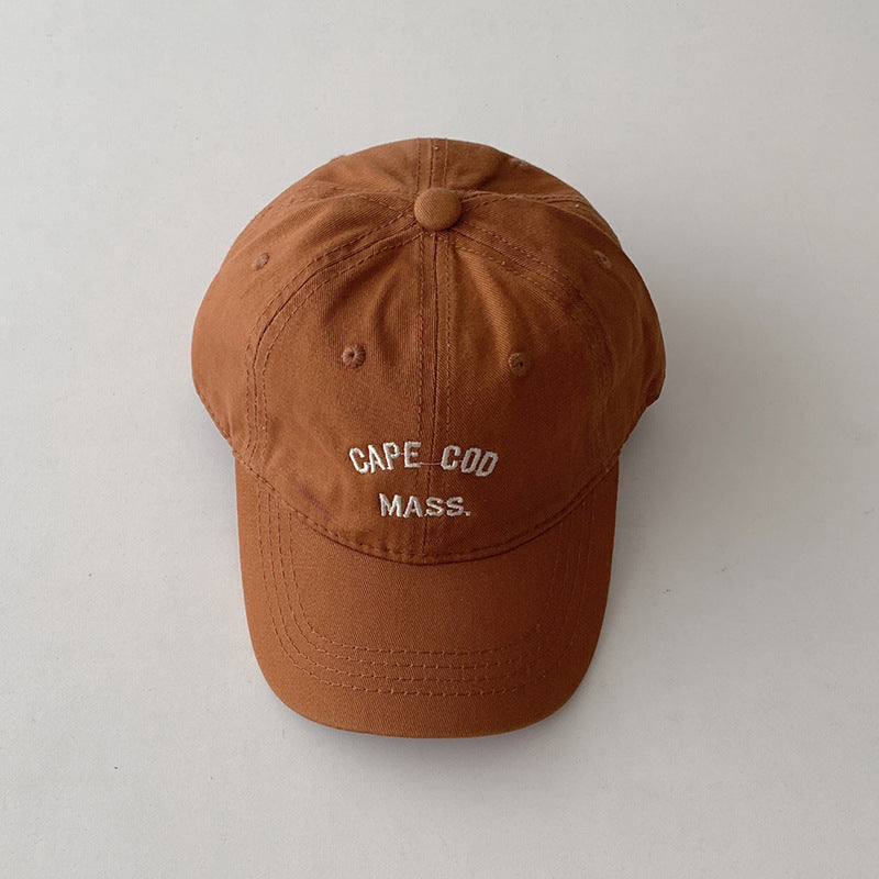 Gorra de béisbol de algodón puro con sombrilla y protector solar para niños al por mayor