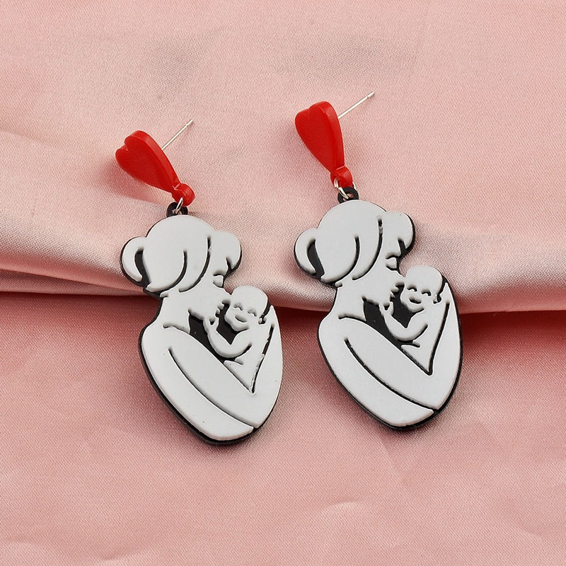 Wholesale Mother's Day Resin Earrings