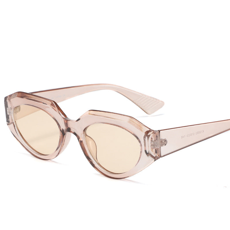 Wholesale PC Cat Eye Small Frame Polygon Sunglasses