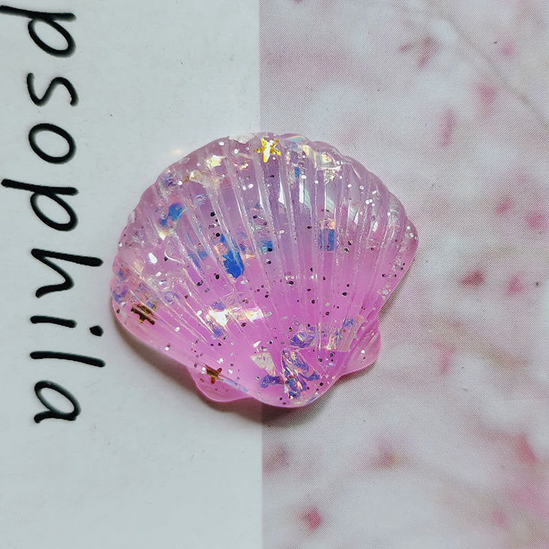 Wholesale Resin Seashell Sequins DIY Kids Accessories