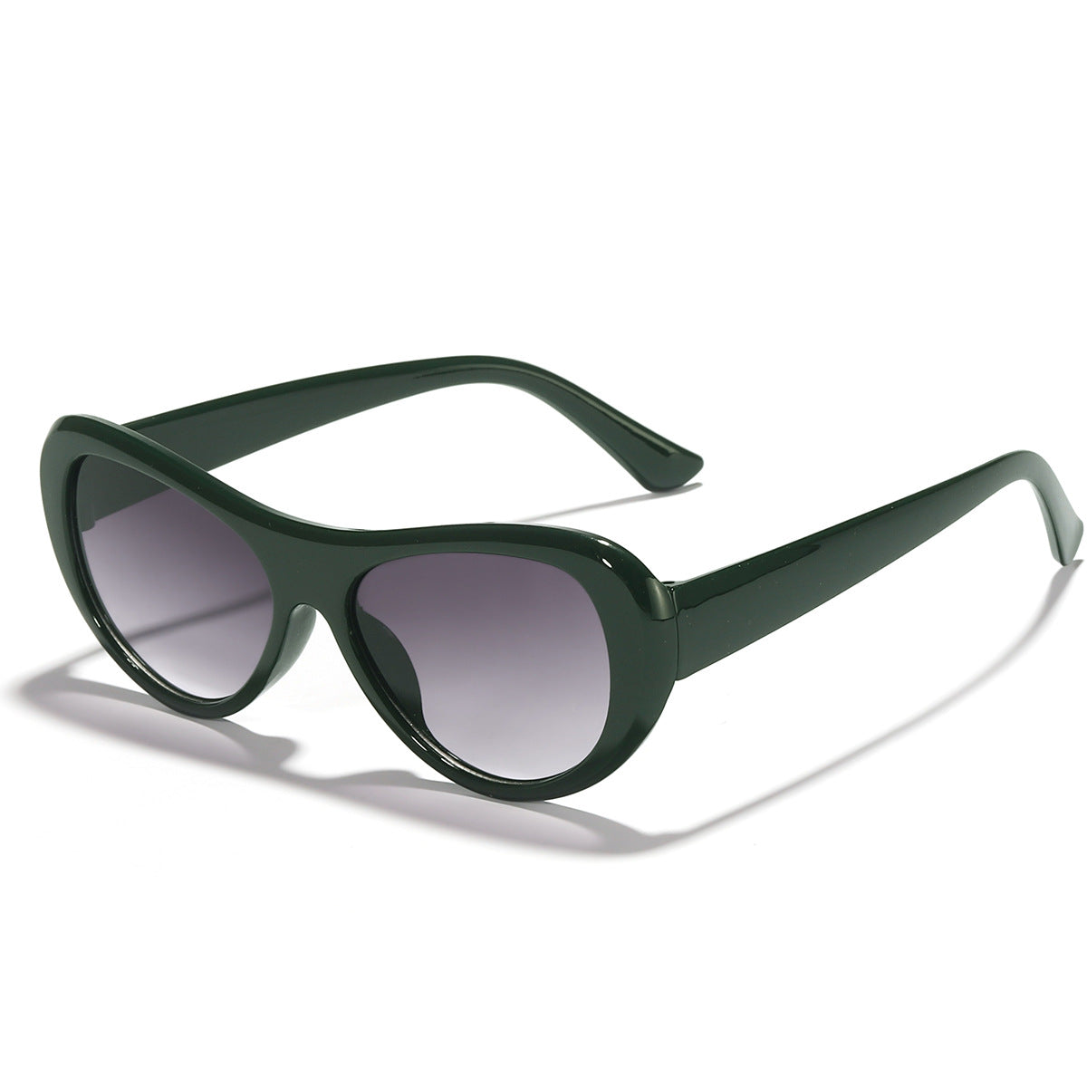 Wholesale PC Y2K Punk Futuristic Oval Big Frame Sunglasses