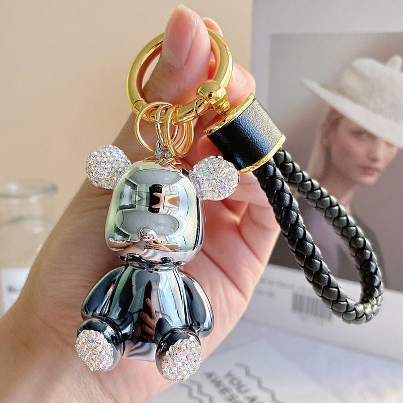 Tesoro de resina de resina al por mayor tesoro con incrustaciones de diamantes de oso de diamante