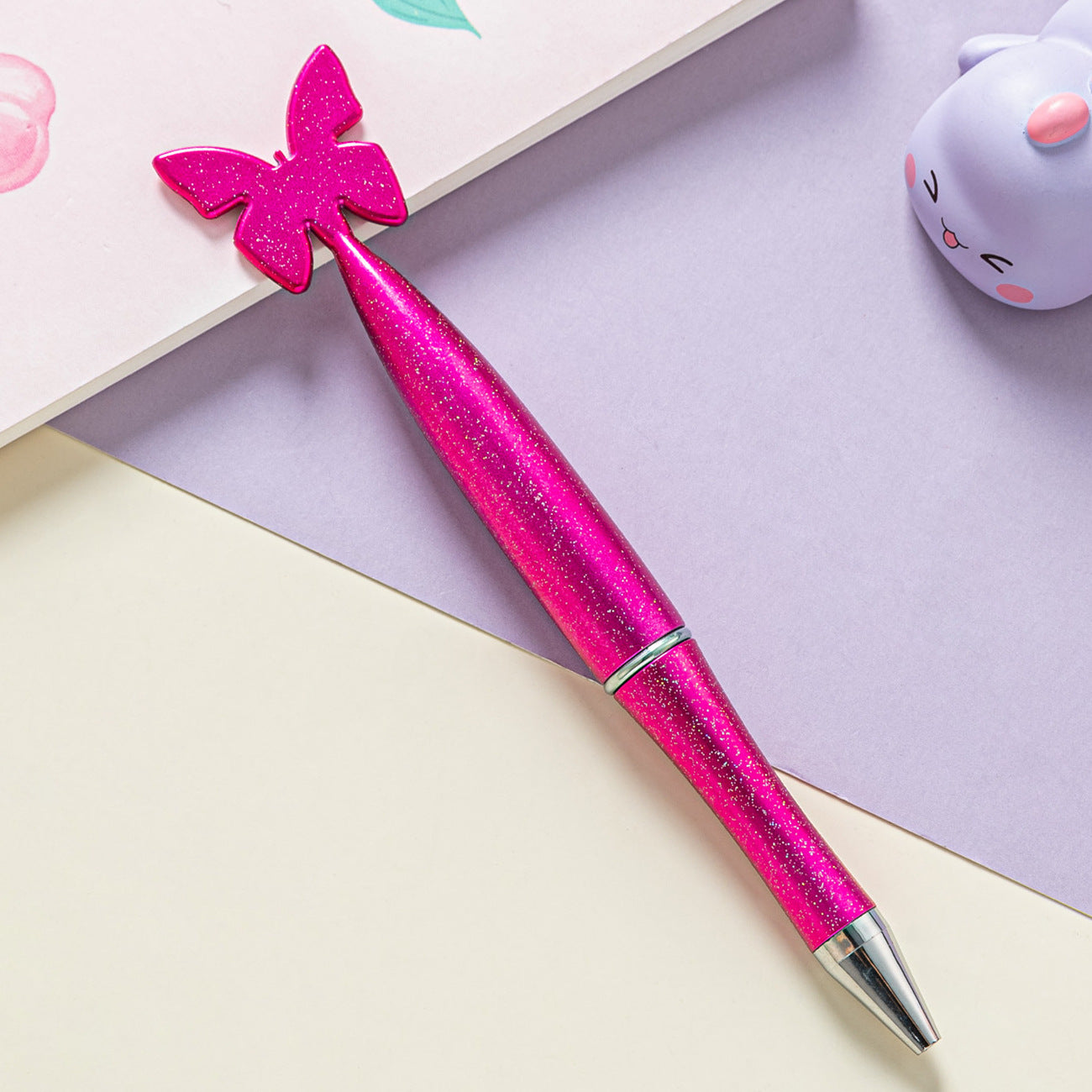 Venta al por mayor Bolígrafo De Plástico Giratorio De Mariposa