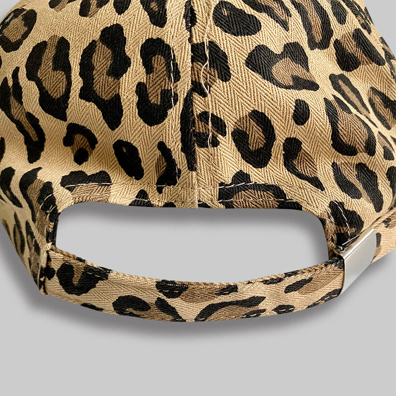 Wholesale Western Sunflower Cotton Leopard Print Embroidered Baseball Cap A Pack of Two