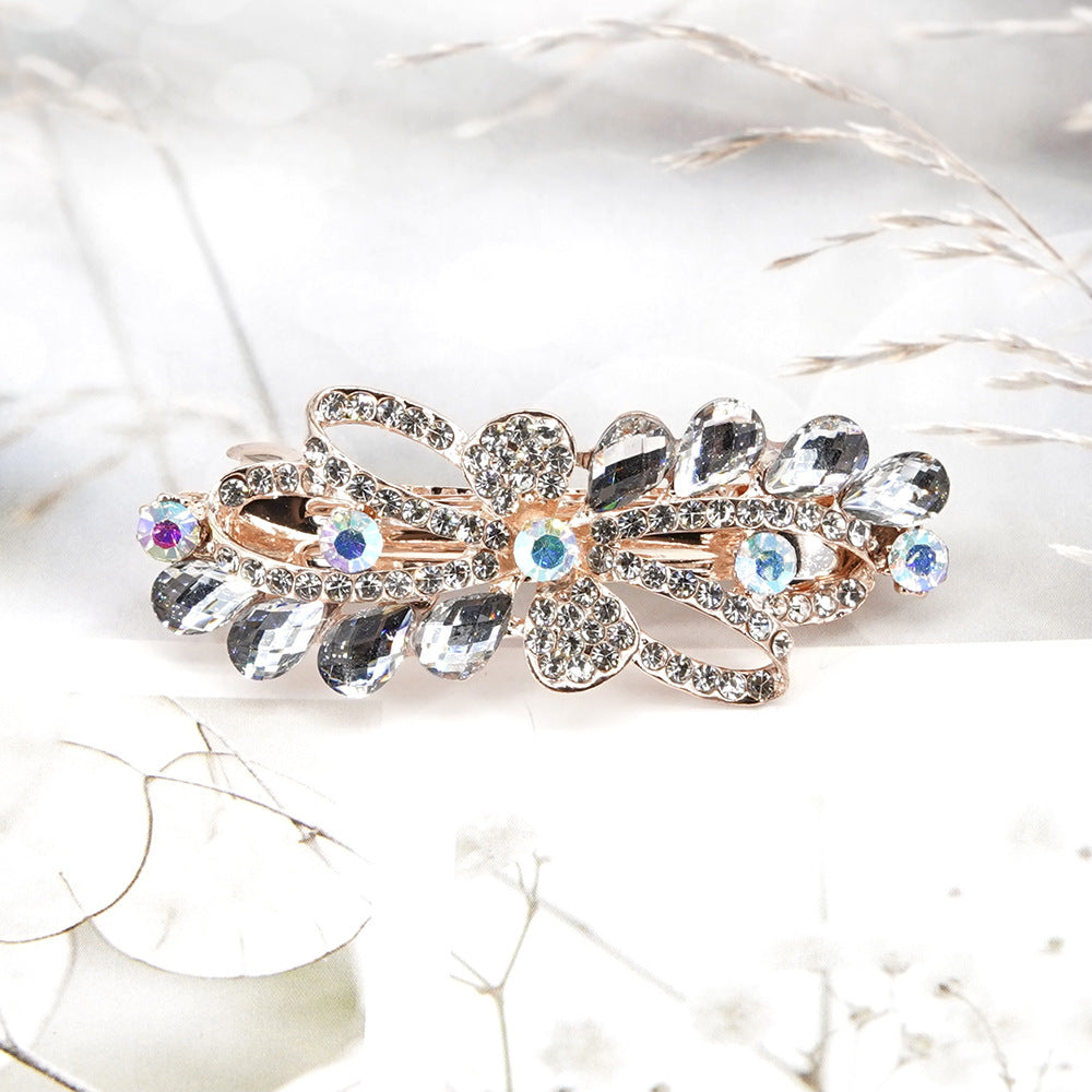 Wholesale Rhinestone Bow Alloy Hair Clips
