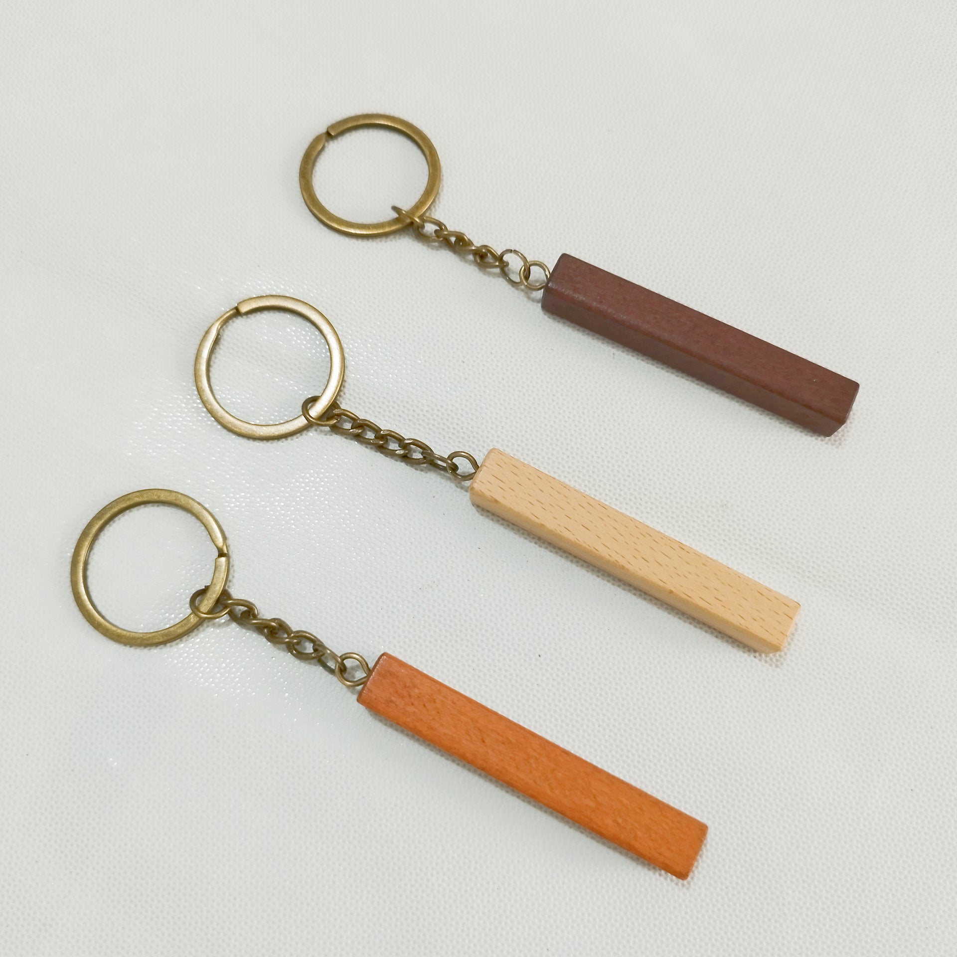 Wholesale Beech Blank Key Chains