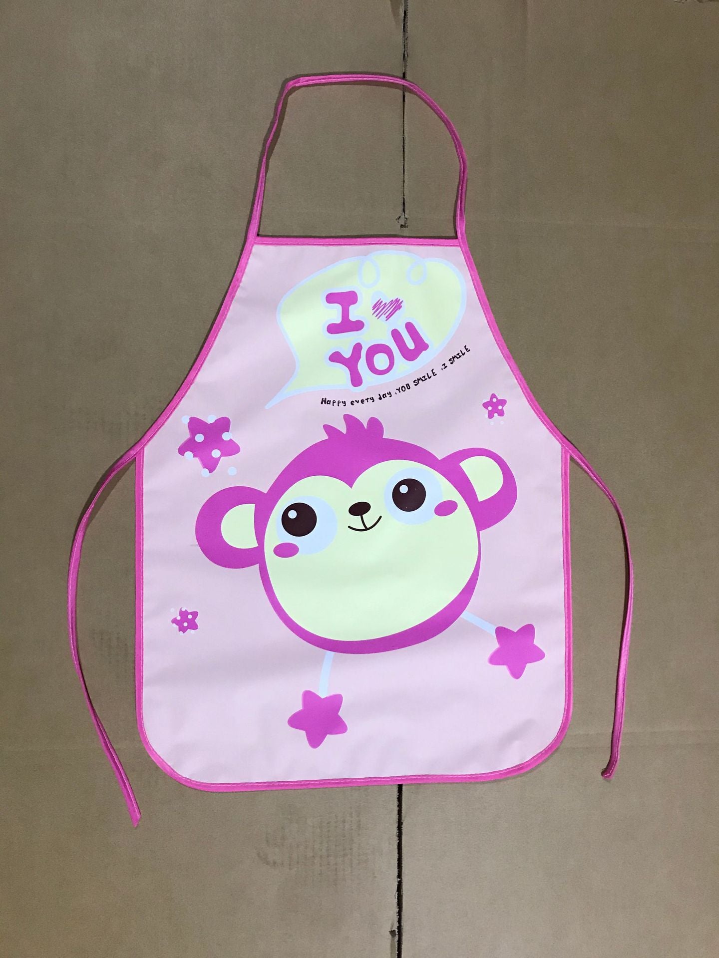 Delantal impermeable al por mayor de los niños de la historieta del PE