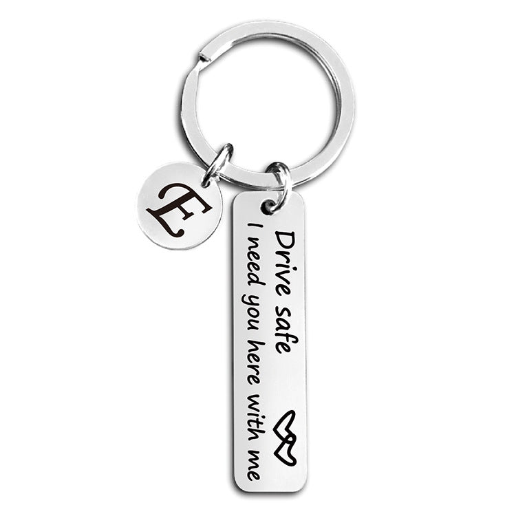 Wholesale Stainless Steel Love Driving Keychain