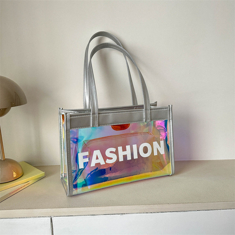 Wholesale PVC Transparent Laser Beach Bags