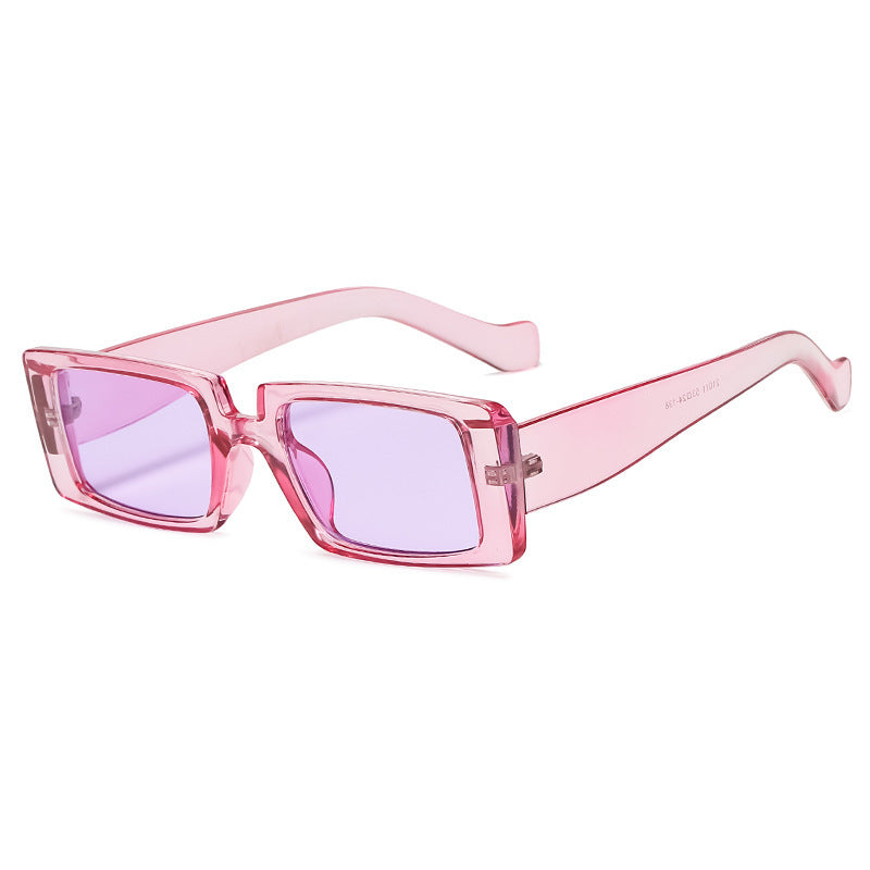 Wholesale PC Square Transparent Color Sunglasses