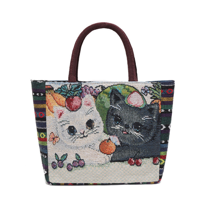 Wholesale Cotton and Linen Canvas Zipper Bag Small Cloth Bag