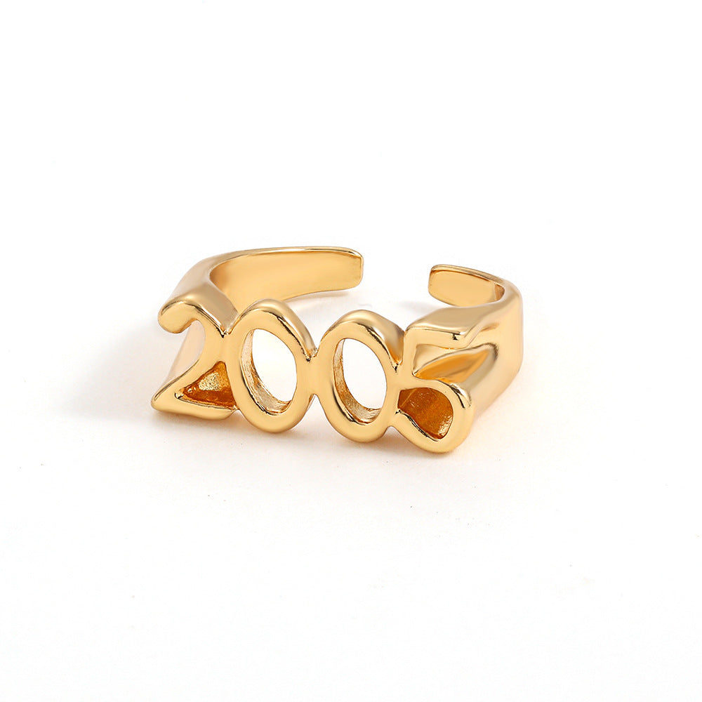 Wholesale Digital Year Alloy Rings