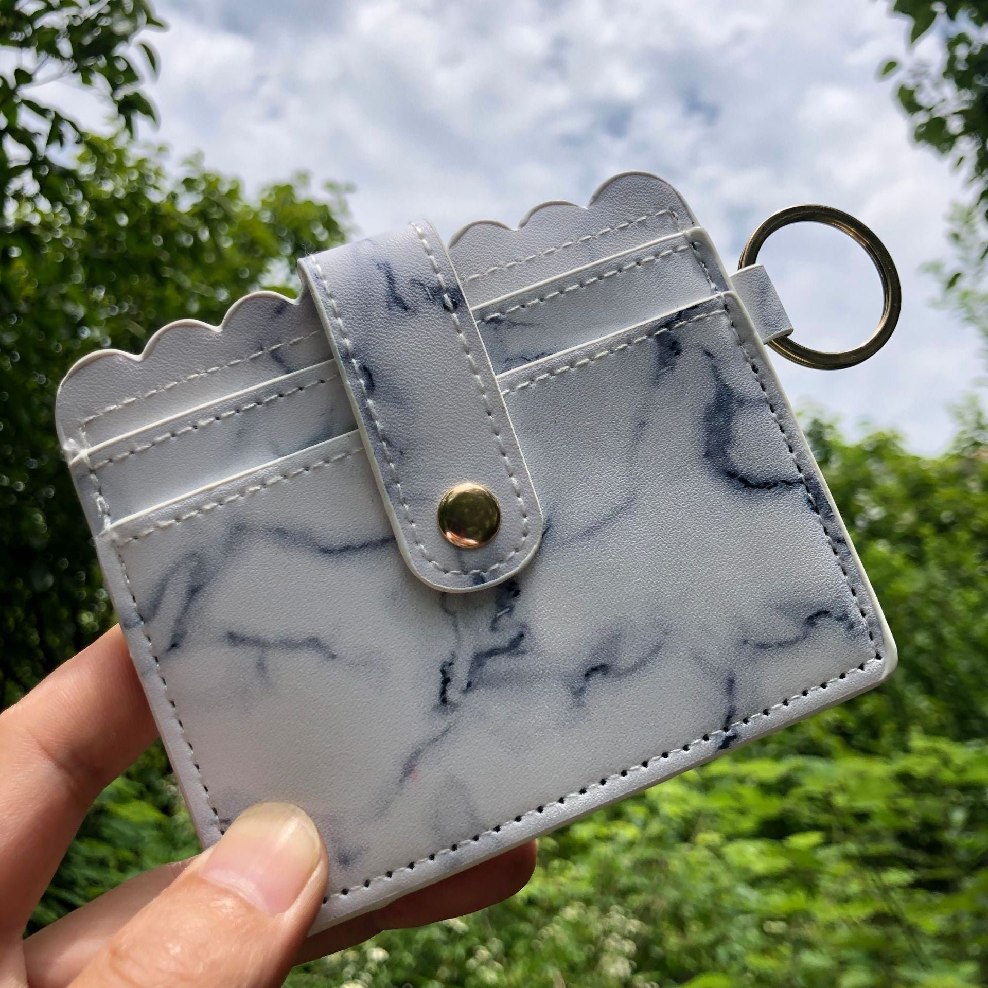 Venta al por mayor Llavero del titular de la tarjeta de la PU