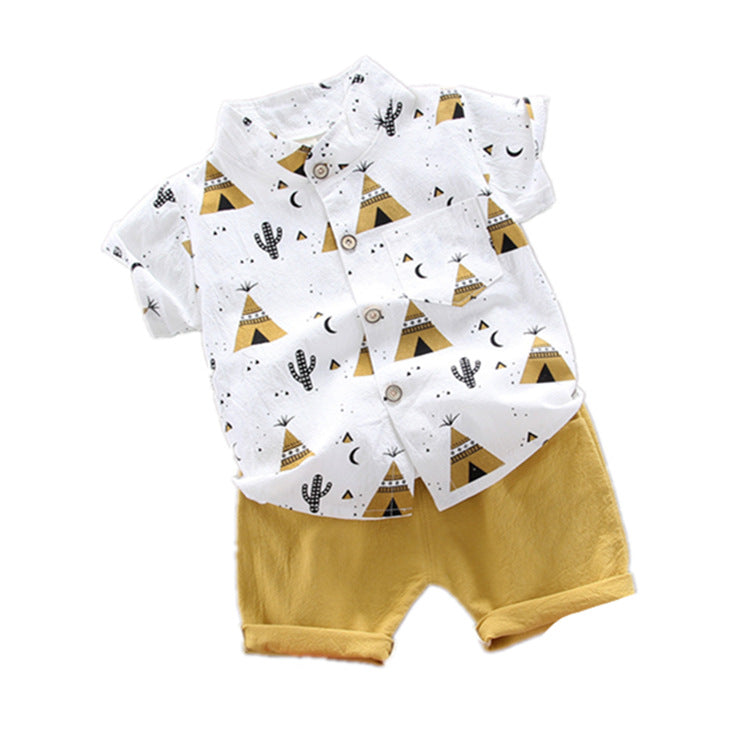 Wholesale Cotton Cartoon Triceratops Series Infant Set