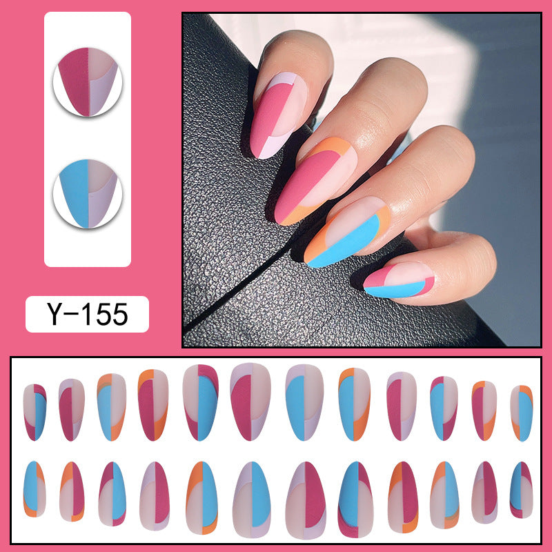 Venta al por mayor de plástico en contraste de línea francesa Nail Art
