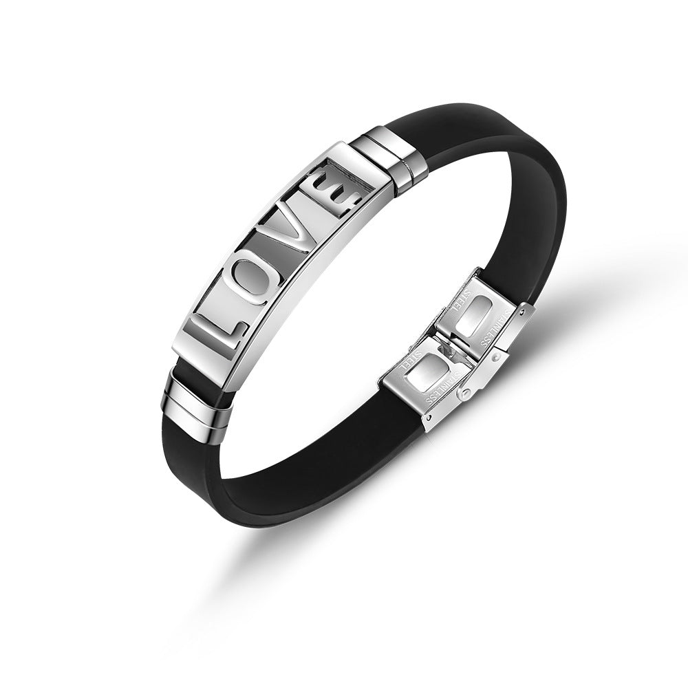 Wholesale Hollow Out Men's Bracelet Stainless Steel