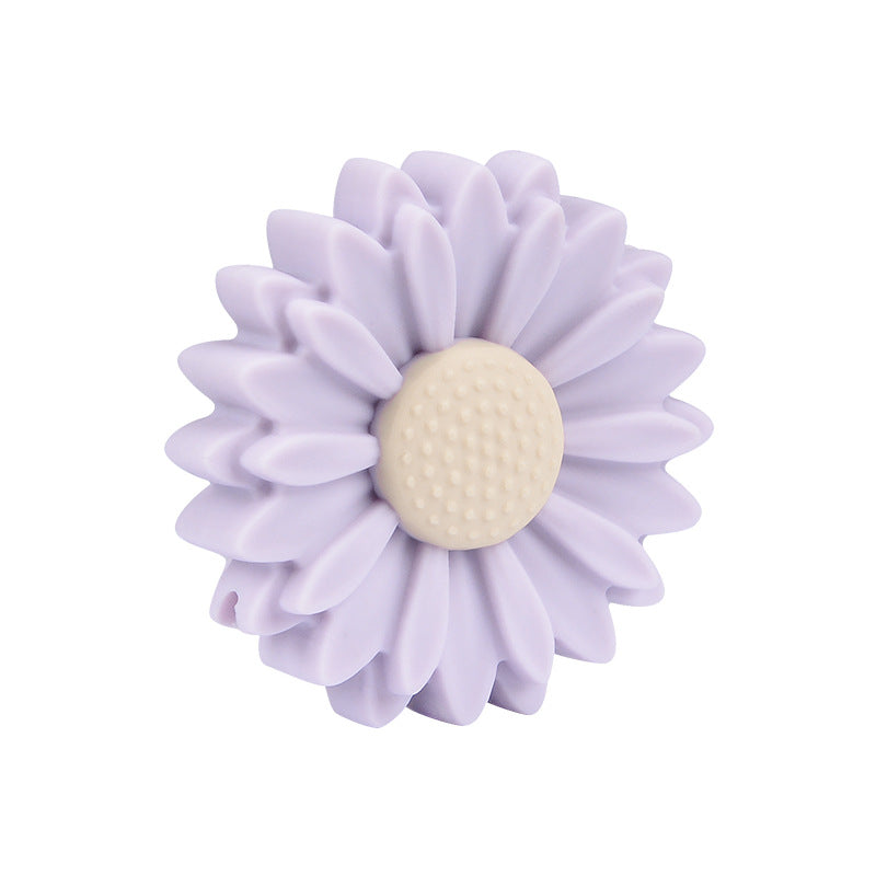 Venta al por mayor Daisy Flower Beads Food Grade DIY Beads Silicona 10pcs
