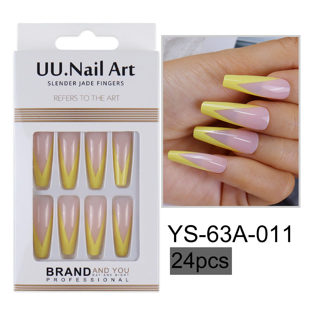 Parches de mejora de las uñas de estilo francés de plástico al por mayor