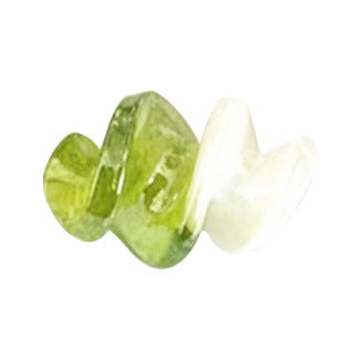 100 piezas al por mayor de 1.6cm cuentas de vidrio de rizado de dos colores de dos colores