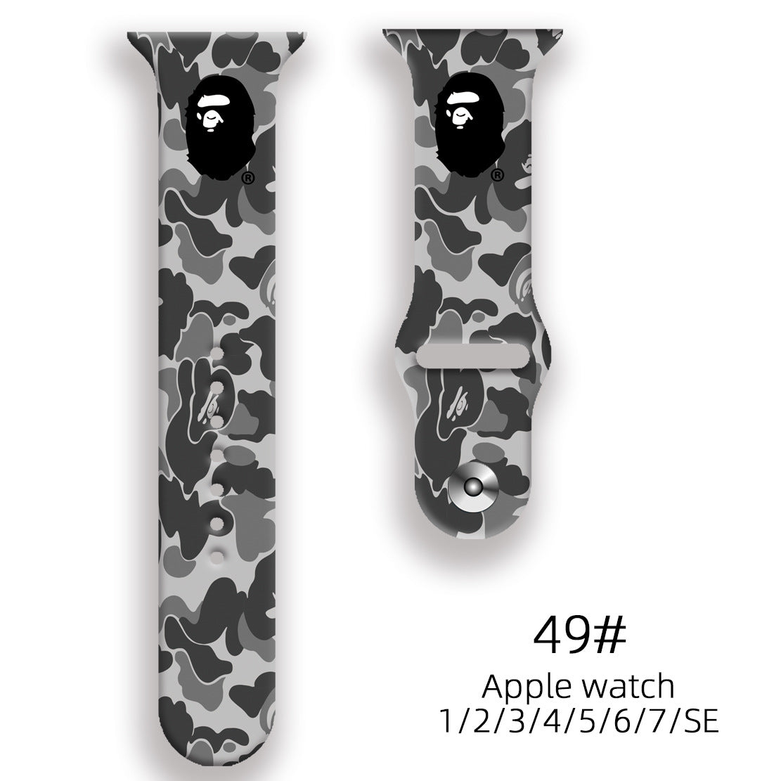 Wholesale Personalized Printed Silicone Watch Strap Watch Band