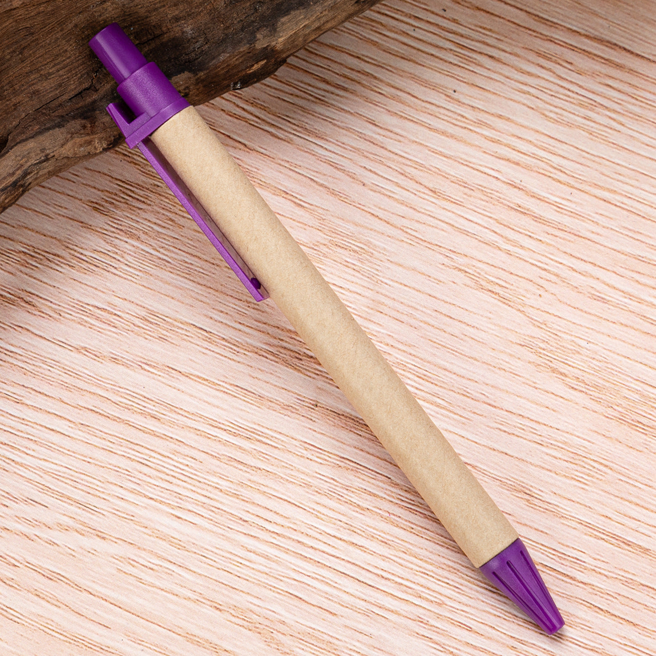 Bolígrafos de plástico de tubo de papel al por mayor