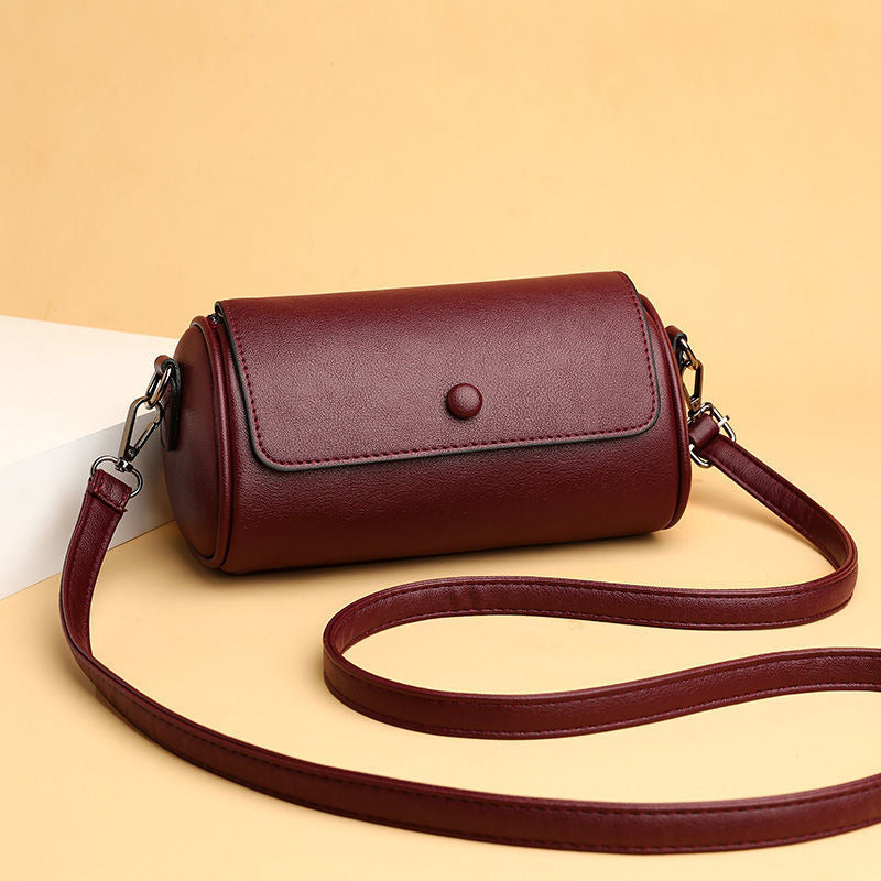 Wholesale Cylindrical Versatile PU Shoulder Crossbody Bag