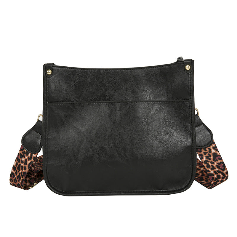Wholesale Western Style Leopard Pattern Shoulder Strap PU Vintage Tote Bag Single Shoulder Bag Crossbody Bag