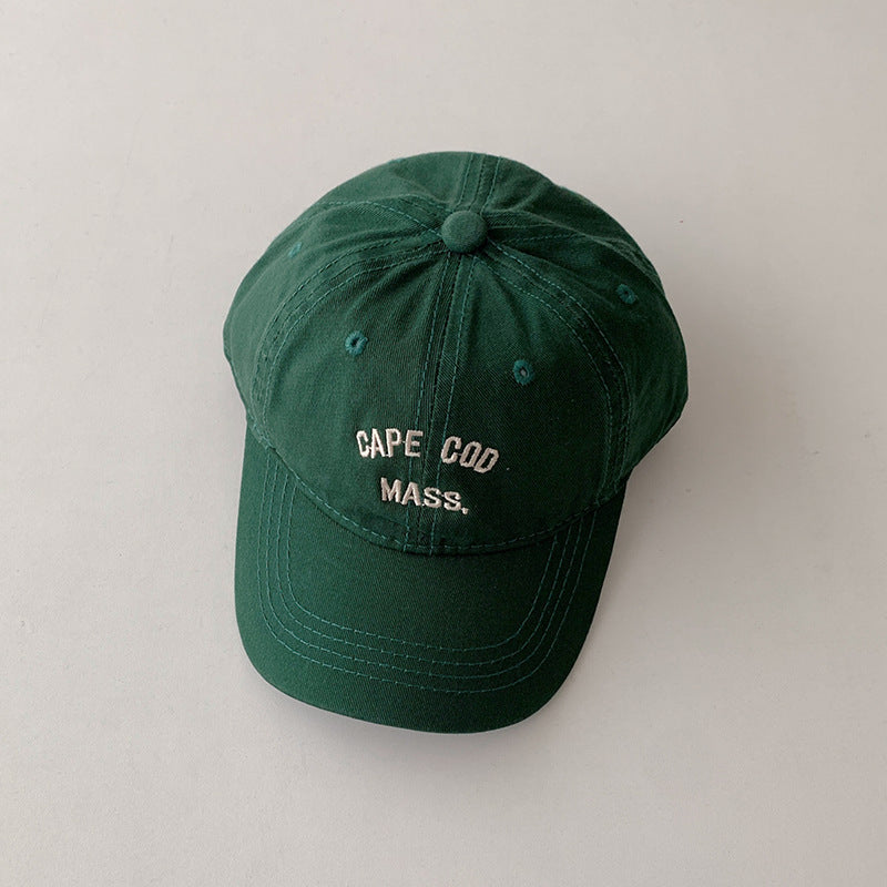 Gorra de béisbol de algodón puro con sombrilla y protector solar para niños al por mayor