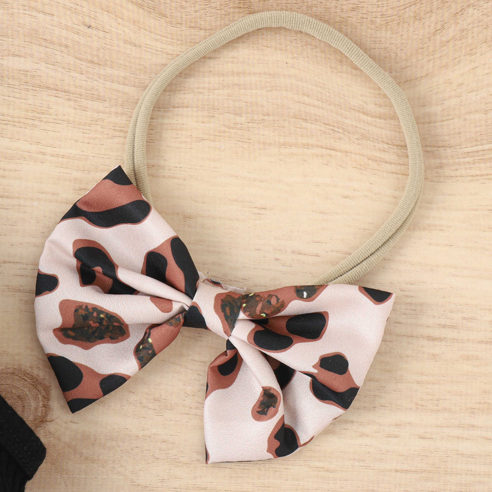 Conjunto de ropa de bebé de algodón con estampado de leopardo al por mayor