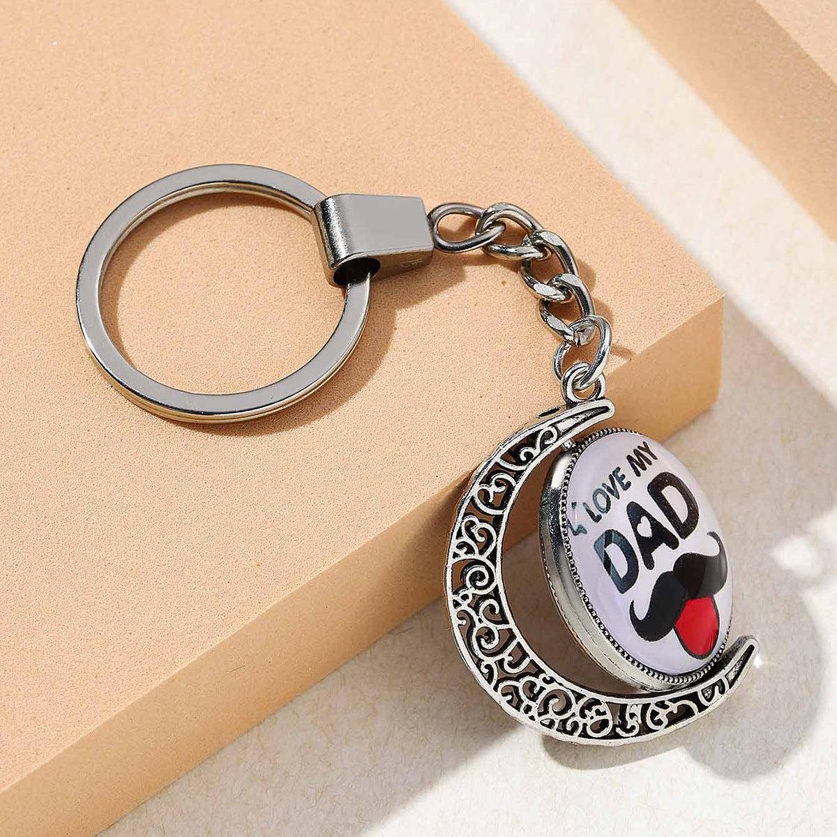 Keychains de metal de regalo del Día del Padre al por mayor