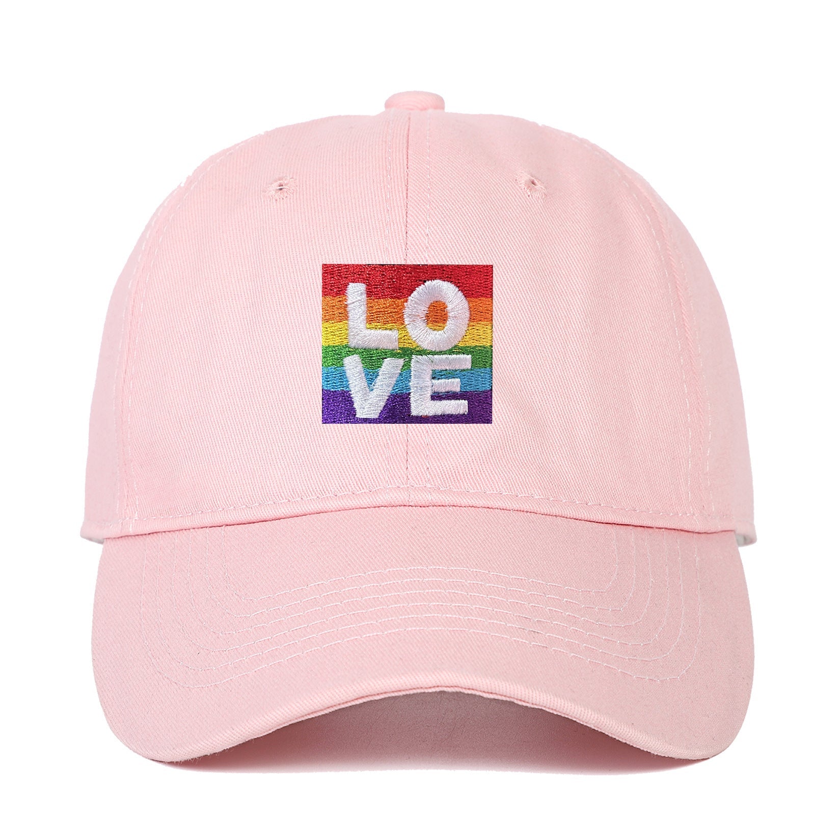 Wholesale LOVE Letters Embroidered Cotton Plain Black Baseball Hat