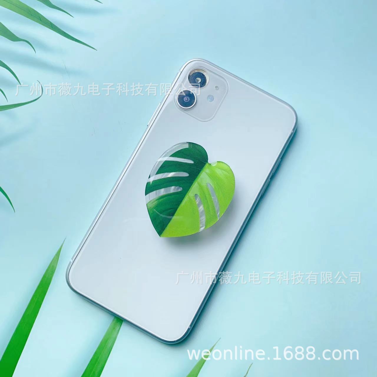 Titular de bolsa de aire para teléfono móvil de hoja acrílica con forma de epoxi al por mayor