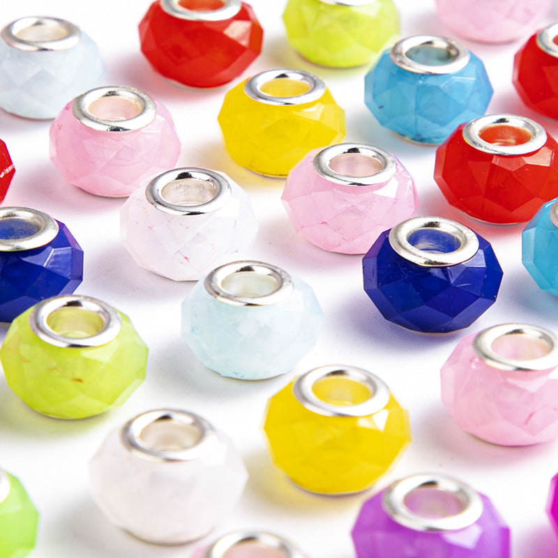 Wholesale 200PCS/Pack 14mm Acrylic Jelly Large Hole Beads Beads