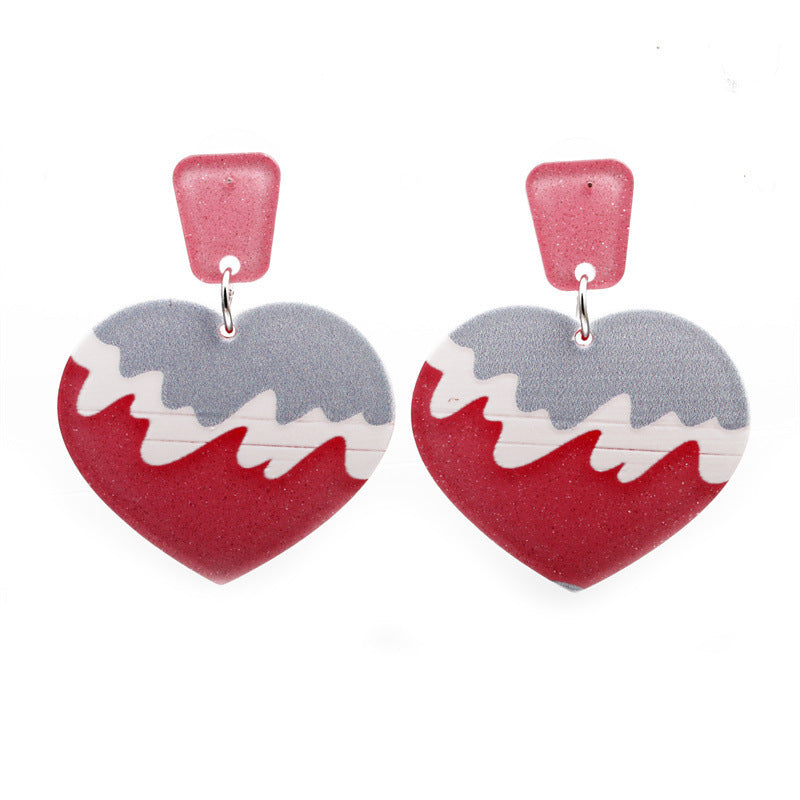 Pendientes De Acrílico Mariposa Corazón al por mayor