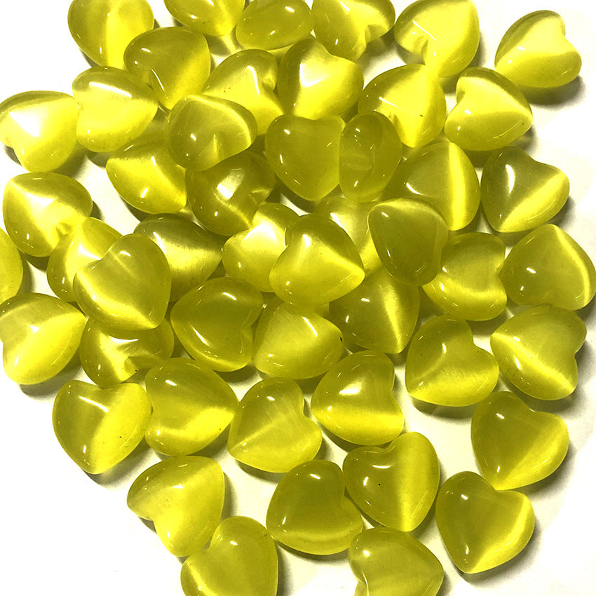 Wholesale 50PCS 15*15*9mm Small Heart Natural Stone Beads