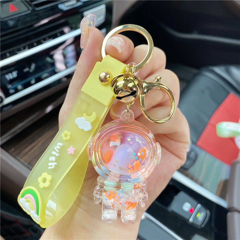 Wholesale Acrylic Liquid Astronaut Creative Keychain