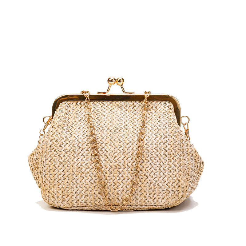 Wholesale PU Straw Seashell Shoulder Bag