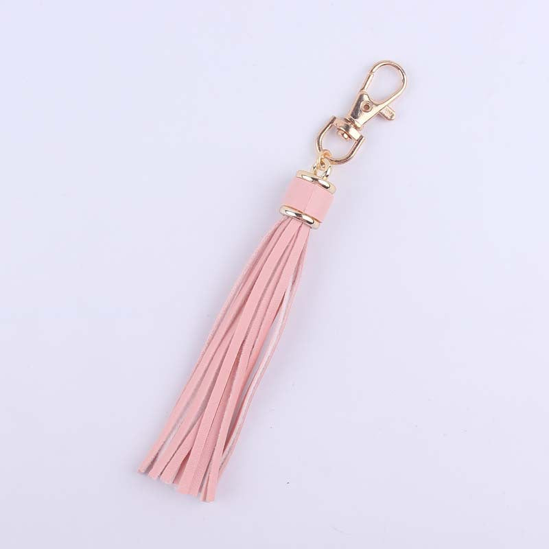 Wholesale Leather Tassel Accessory Keychain