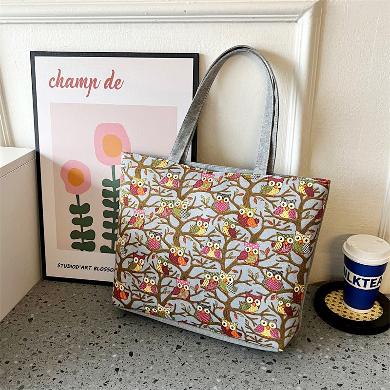 Venta al por mayor Bolso de lona portátil impreso